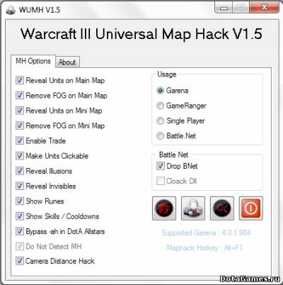 Скачать бесплатно [WUMH] WARCRAFT III UNIVERSAL MAP HACK V1.5