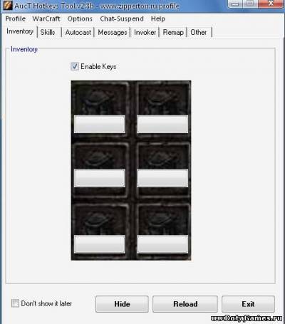 Hotkey Warcraft, AucT Hotkeys Tool 2.8b