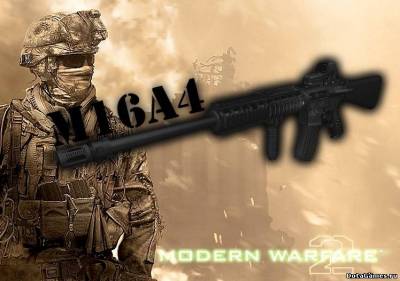 M16a4 из COD:mw2 на замену Famas'у(Видео обзор внутри)