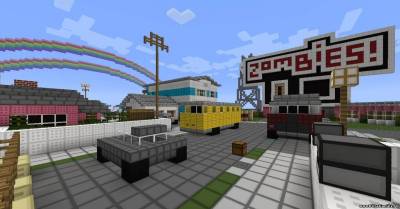 Карта Арена против зомби "Nuketown Zombie" для Minecraft 1.5.1