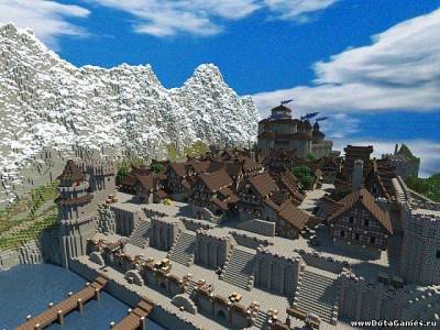 Азербайджанская крепость карта для Minecraft 1.5.2