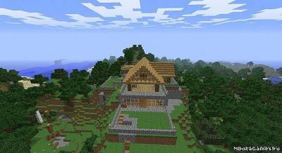 Карта Haus auf einem Berg для Minecraft 1.6.2