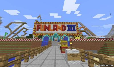 Funland 3 - парк развлечений карта для minecraft 1.5.2