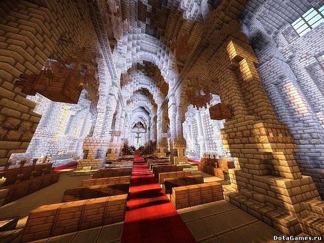 Карта Gothic Cathedral для Minecraft