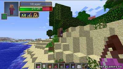 Мод Hit Splat Damage Indicators для Minecraft 1.6.4