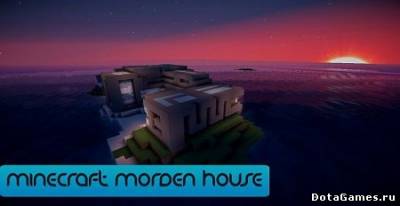 Карта Morden House on a island для Minecraft 1.6.4