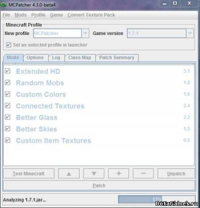 MCPatcher HD 1.7.4