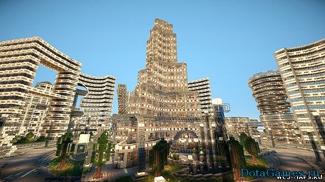 Футурестический город Карта для Minecraft