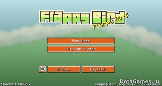 Ресурспак Flappy Bird 16x (1.7.9)