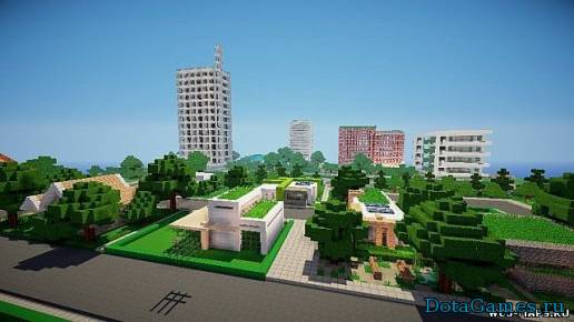 Город Утопия Карта для Minecraft