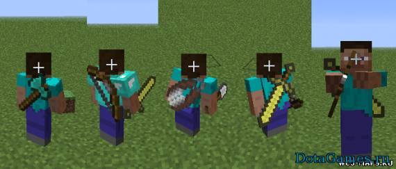 Back Tools мод для Minecraft 1.7.2/1.6.4/1.5.2