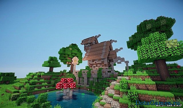 Средневековый Коттедж Карта для Minecraft