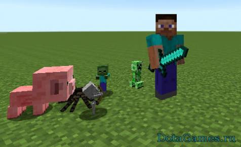 Мод Iskall Mini Mobs для Майнкрафт