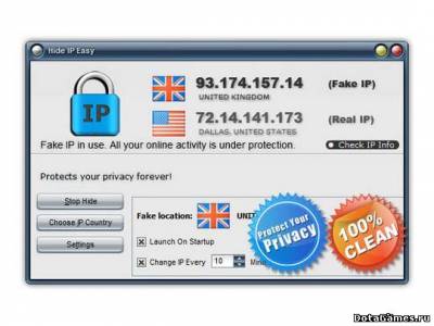 HideIP Easy подойдет для все игр